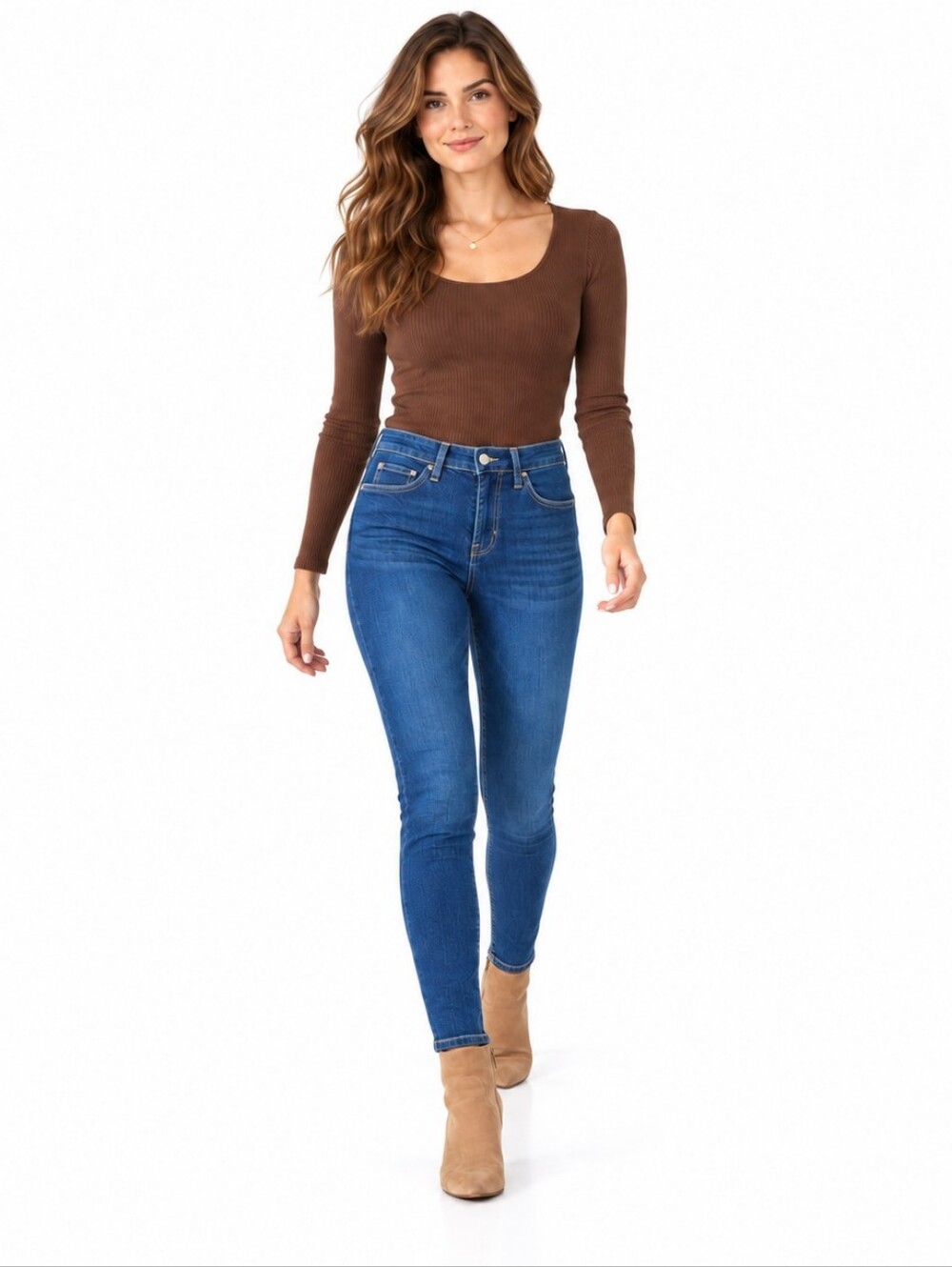 HOLLISTER Size 4 Low Rise Skinny Jeans Medium Wash Stitched Back Pockets NWOT